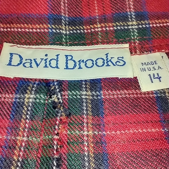 VINTAGE PLAID PLEATED MIDI SKIRT - Picture 7 of 9